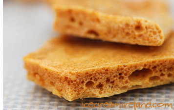 Honey comb toffee candy