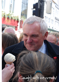 Bertie Ahern ice cream