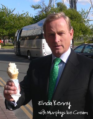 Enda Kenny w. Ice Cream