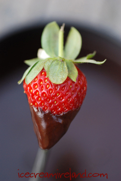 Chocolate and strawberry
