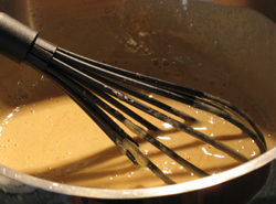 Mixing custard