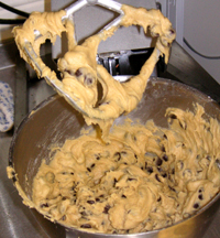 Chocolate chip cookie batter