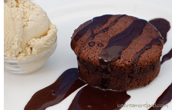 Chocolate Souffle Closeup