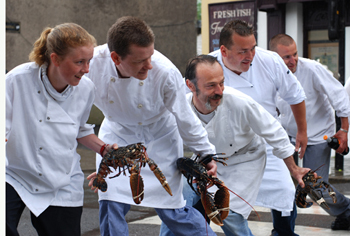 Dingle Chefs with Lobsters