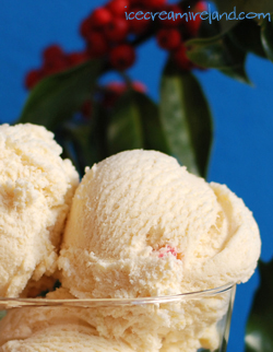 Sherry Trifle Ice Cream Closeup