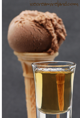 Whiskey with ice cream