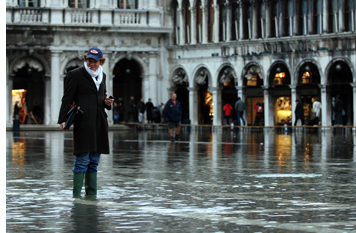 Man in Wellies, St. Marks Square